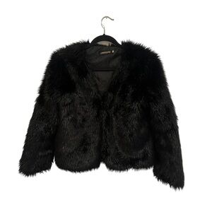 Black Faux Fur Jacket